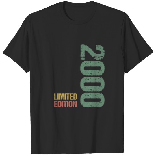 Discover Vintage 22Nd Birthday Boy Girl 2000 Limited Editio T-shirt