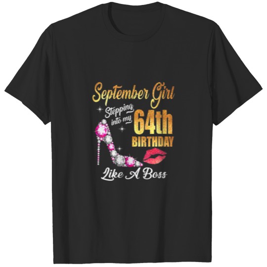 Discover Womens Stepping Into My 64Th Birthday Like A Boss T-shirt