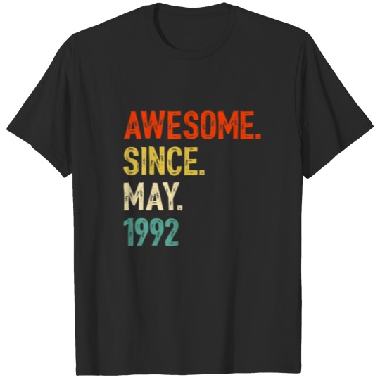 Discover 30Th Birthday Awesome Since May 30 Year Old T-shirt