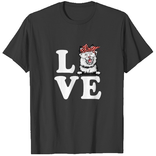 Discover I Love My Finnish Lapphund Bandana Sunglasses Dog T-shirt