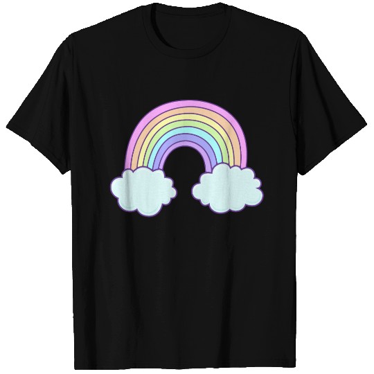 Cute Customizable Pastel Rainbow T-shirt