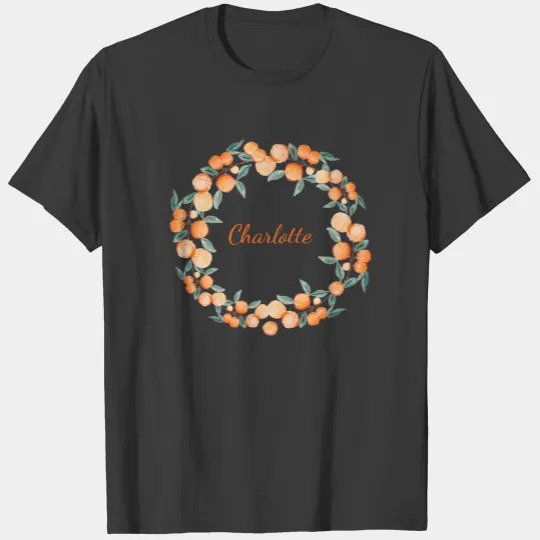 Personalized Citrus Orange Fruit T-shirt