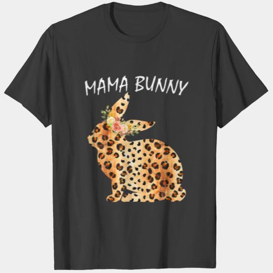 Women Cute Matching Family Happy Easter Mama Bunny T-shirt