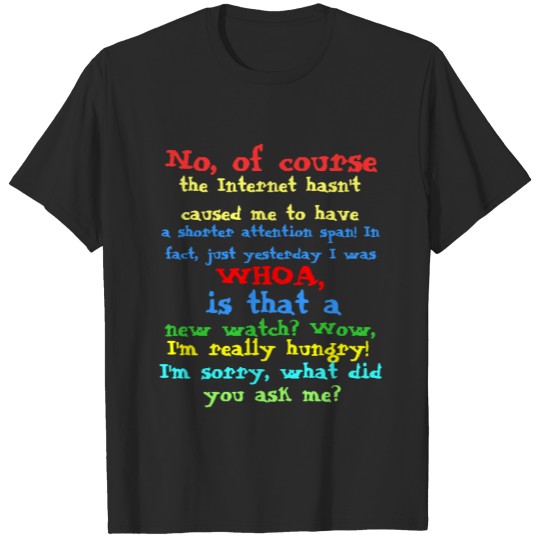 Discover Internet ADHD T-shirt