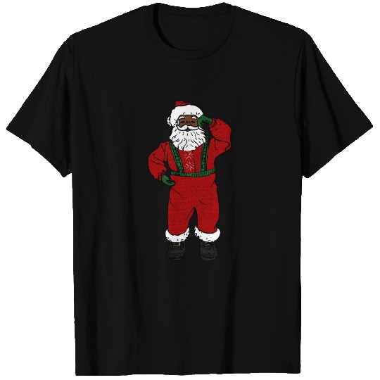 red velvet black santa T-shirt