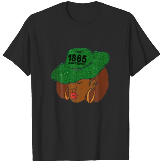Discover 1865 Junenth Celebrate Black African Freedom Black T-shirt