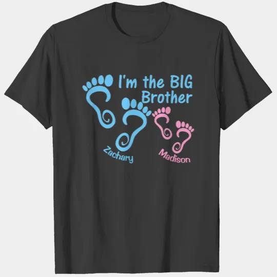 Big Brother of Little Sister Footprints T-shirt