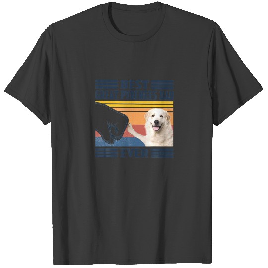 Best Great Pyrenees Dad Ever Vintage Father Day T-shirt