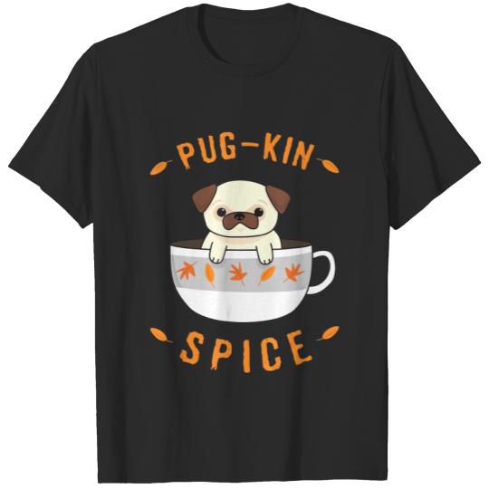 Discover Pugkin Spice Pug  For Women Pug Thanksgiving T-shirt
