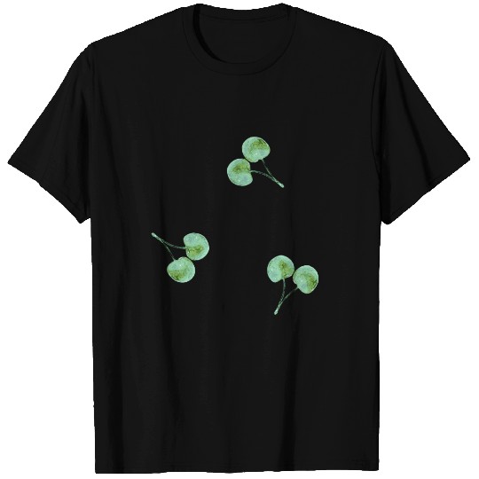 Green Cherry Pattern T-shirt