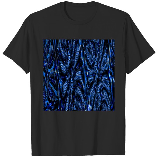 Discover Colorful Blue Mandala Pattern T-shirt