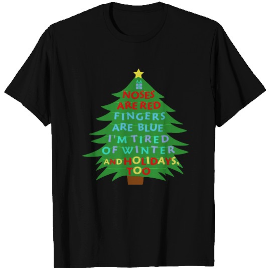 Funny Bah Humbug Christmas Poem T-shirt