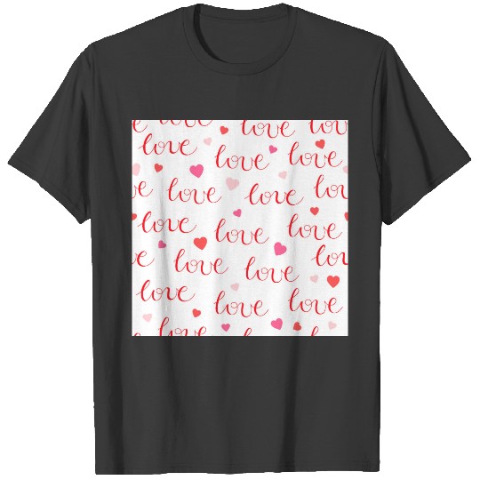 Discover Love Valentine Pink Red Hearts T-shirt