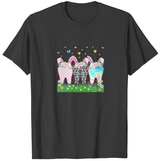 Dental Bunny Outfit Funny Easter Day 2022 Wom T-shirt