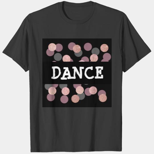 elegant rose gold glitter pastel pink confetti T-shirt