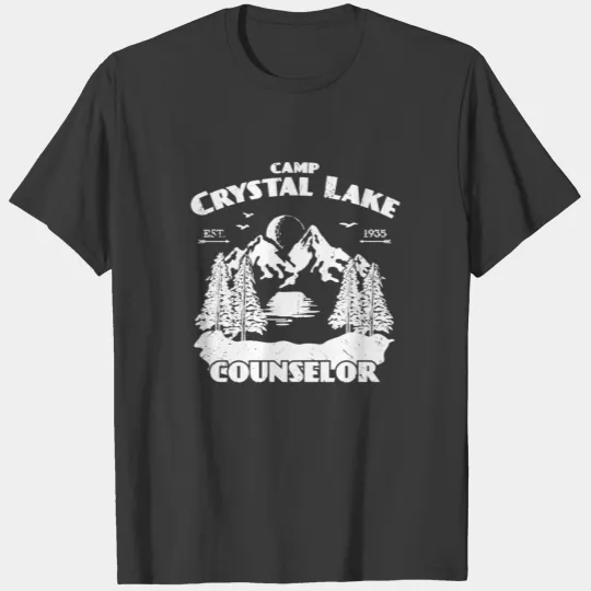 Camp Camping Crystal Lake Counselor Vintage Gift T-shirt