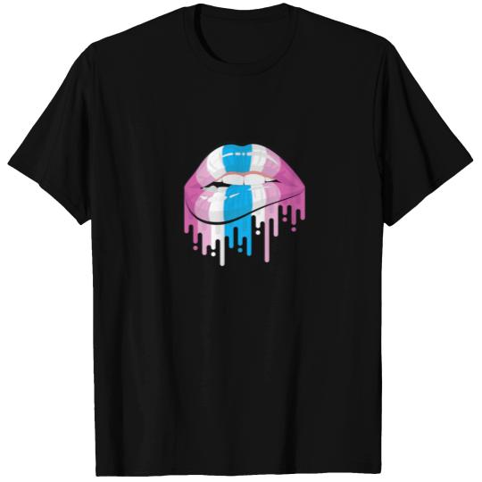 Femboy Lip Bite Aesthetic Crossdressing T-shirt
