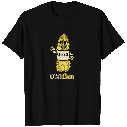 Funny Unicorn Corn University Pun T-shirt