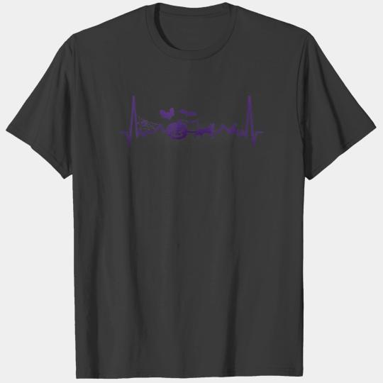Spider Gift | Funny Heartbeat Line Halloween T-shirt