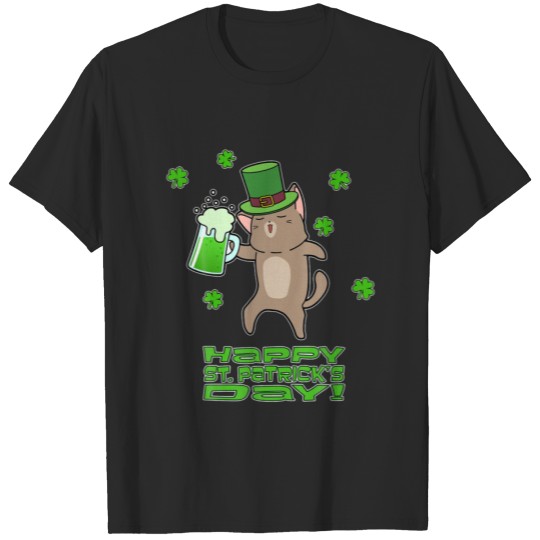 Discover Irish Cat Happy St. Patricks Day T-shirt