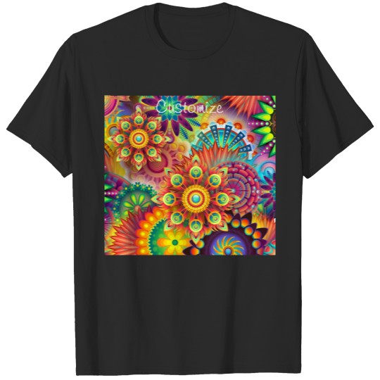 Discover Hippie Groovy Techno Psychedelic Thunder_Cove T-shirt