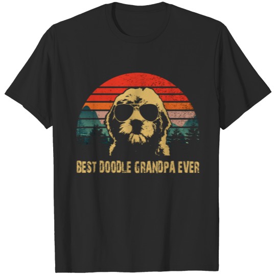 Discover best doodle grandpa ever goldendoodle T-shirt