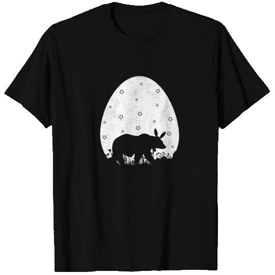 Easter Egg Vintage Retro Style Funny Bear Easter S T-shirt