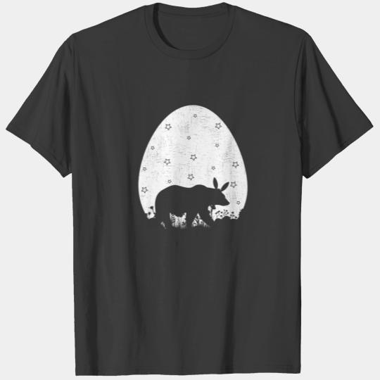 Easter Egg Vintage Retro Style Funny Bear Easter S T-shirt