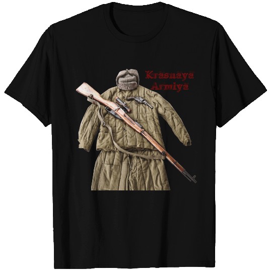 Soviet Russian Mosin Nagant WW2 Red army T T-shirt