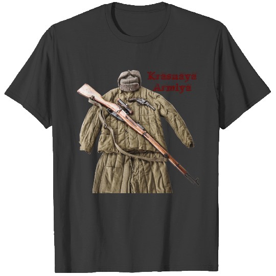 Soviet Russian Mosin Nagant WW2 Red army T T-shirt