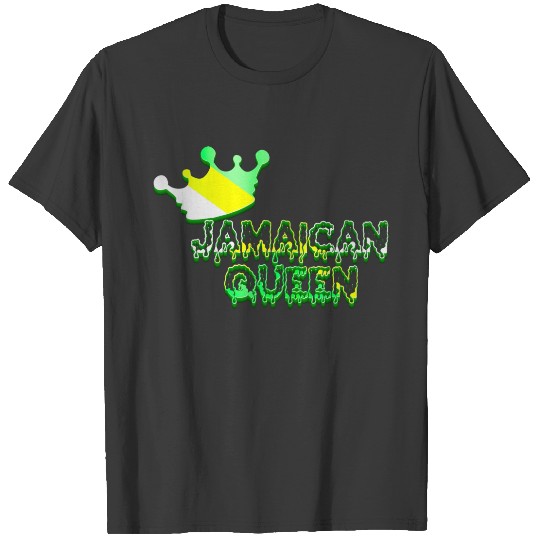 Green Yellow Silver Jamaican Queen T-shirt