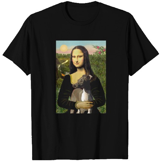 Mona Lisa - Italian Greyhound T-shirt