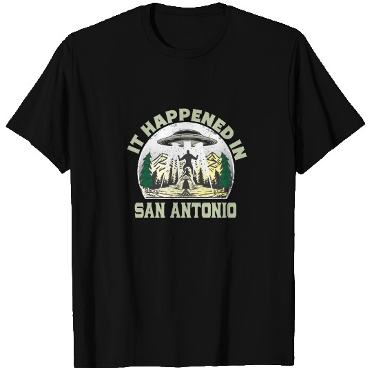 Alien UFO In san antonio City T-shirt