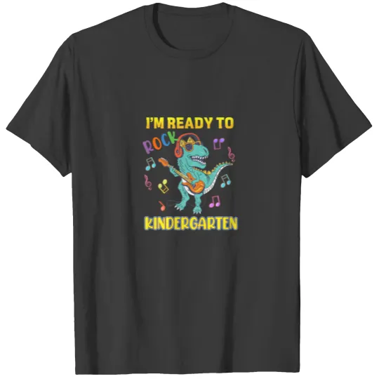 Pre-K Back To School I'm Ready To Rock Kindergarte T-shirt