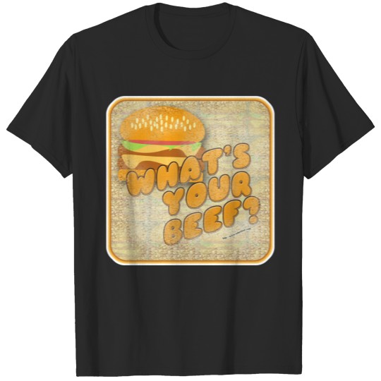 Discover What Beef Funny Cheeseburger Query Art Slogan T-shirt