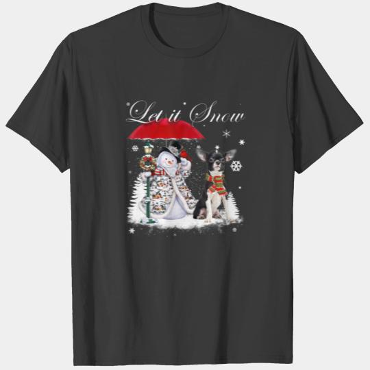 Discover Chihuahua Santa Dog Christmas Snowman Xmas Pajama T-shirt