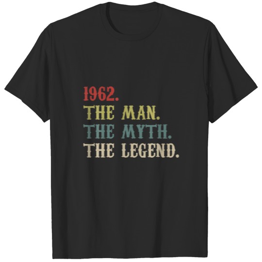 60 Year Old Birthday Gift For Him - Vintage 1962 B T-shirt