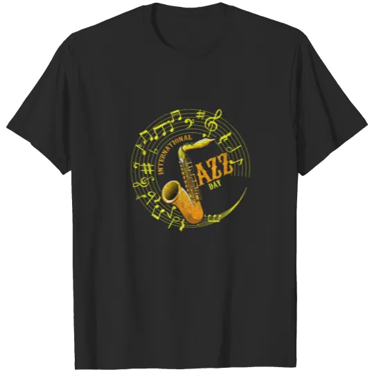 Jazz Day Saxophonist Jazz Vinyl Musician Jazz Enth T-shirt