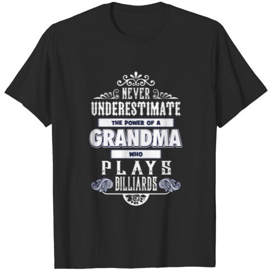 Discover Grandma who plays billiards T-shirt