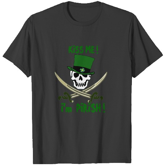 Kiss Me Pirate St. Patrick's Day T-shirt