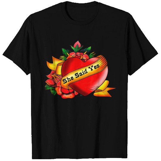 Tattoo style, she said yes T-shirt