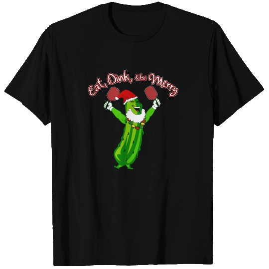 Christmas Pickleball Santa Hat Pickle Sweat T-shirt