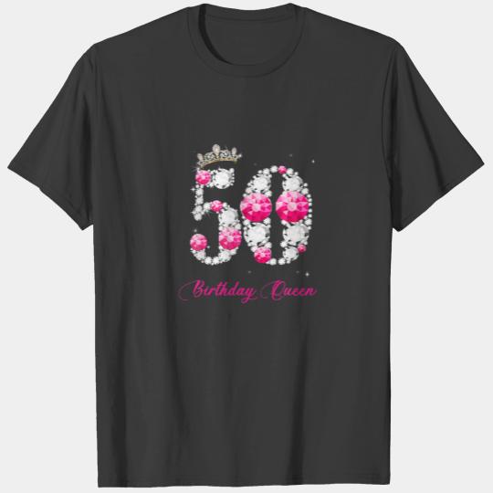 50 Year Old Its My 50Th Birthday Queen Diamond Hee T-shirt