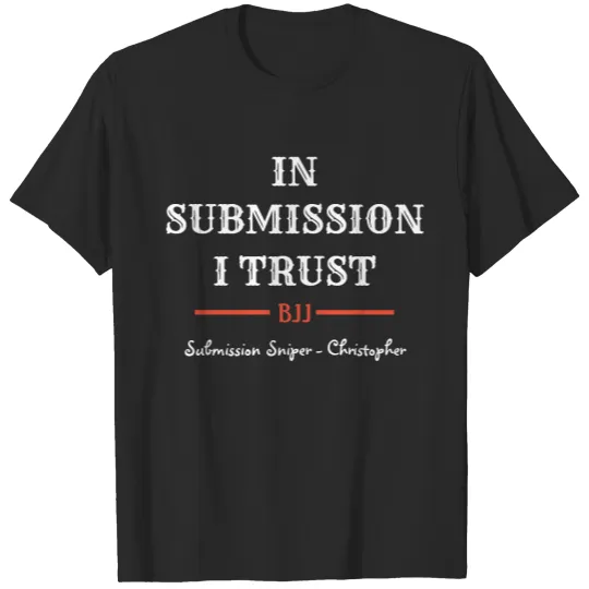 BJJ Submission Customized Front & Rear Jiu Jitsu T-shirt
