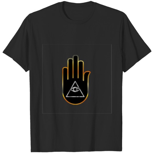 Discover Eye of Providence in hand- religious symbol T-shirt