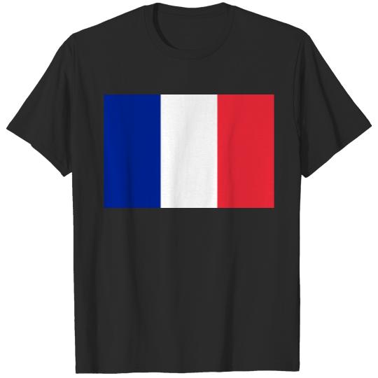 Red White and Blue Flag of France T-shirt