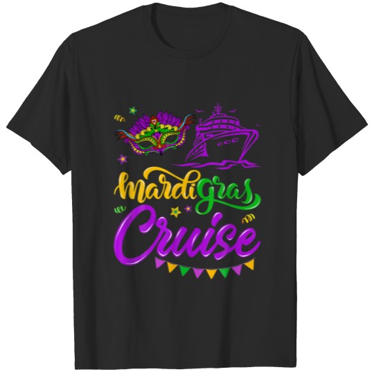 Discover Mardi Gras Cruise Mask Cruise Ship Party Costume N T-shirt