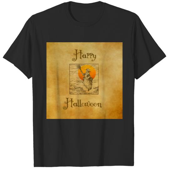 Discover Vintage Halloween Witch T-shirt