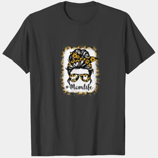 Mom Life Bleached Sunflower Farmer Mother's Day 20 T-shirt