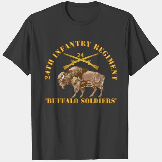 Army - 24th Infantry Regiment - Buffalo Soldiers T-shirt
